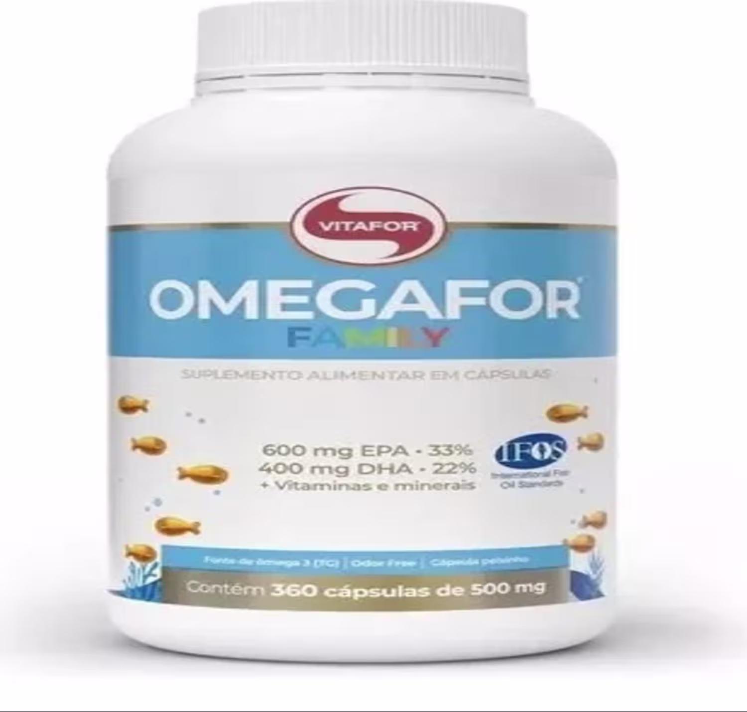 Suplemento Alimentar Vitafor Omegafor Family, 360 Cápsulas.