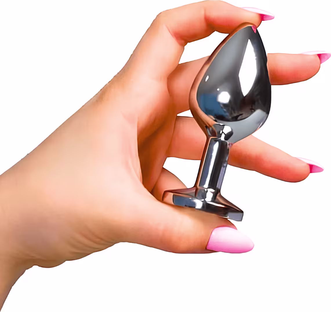 Plug Anal Sexy Import Cristal Joia M Rosa, 1 produto.