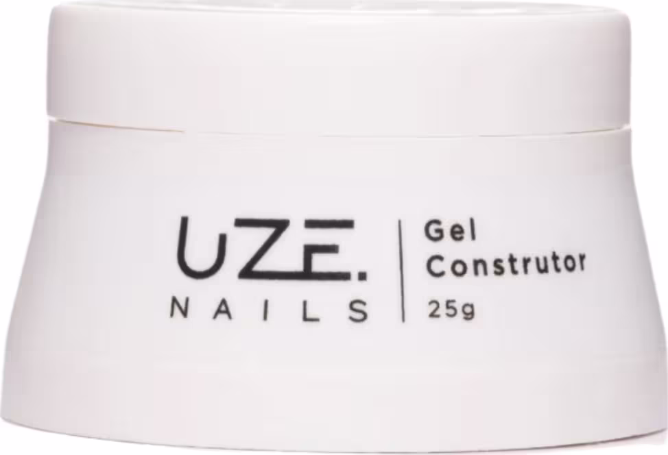 A imagem mostra um pote redondo branco com a marca, tipo do produto e volumetria escrito em preto.