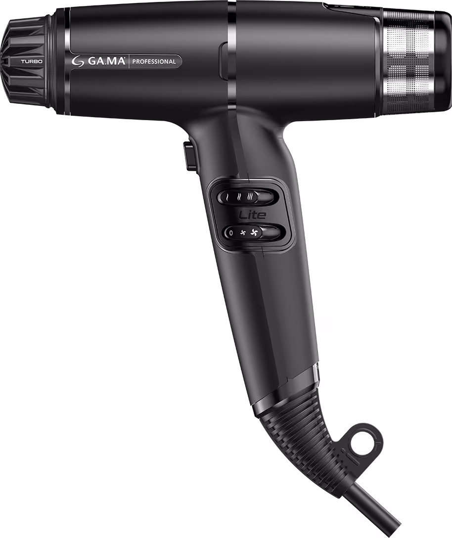 Secador de Cabelo iQ Lite Max Black, da marca GA.MA Italy.
