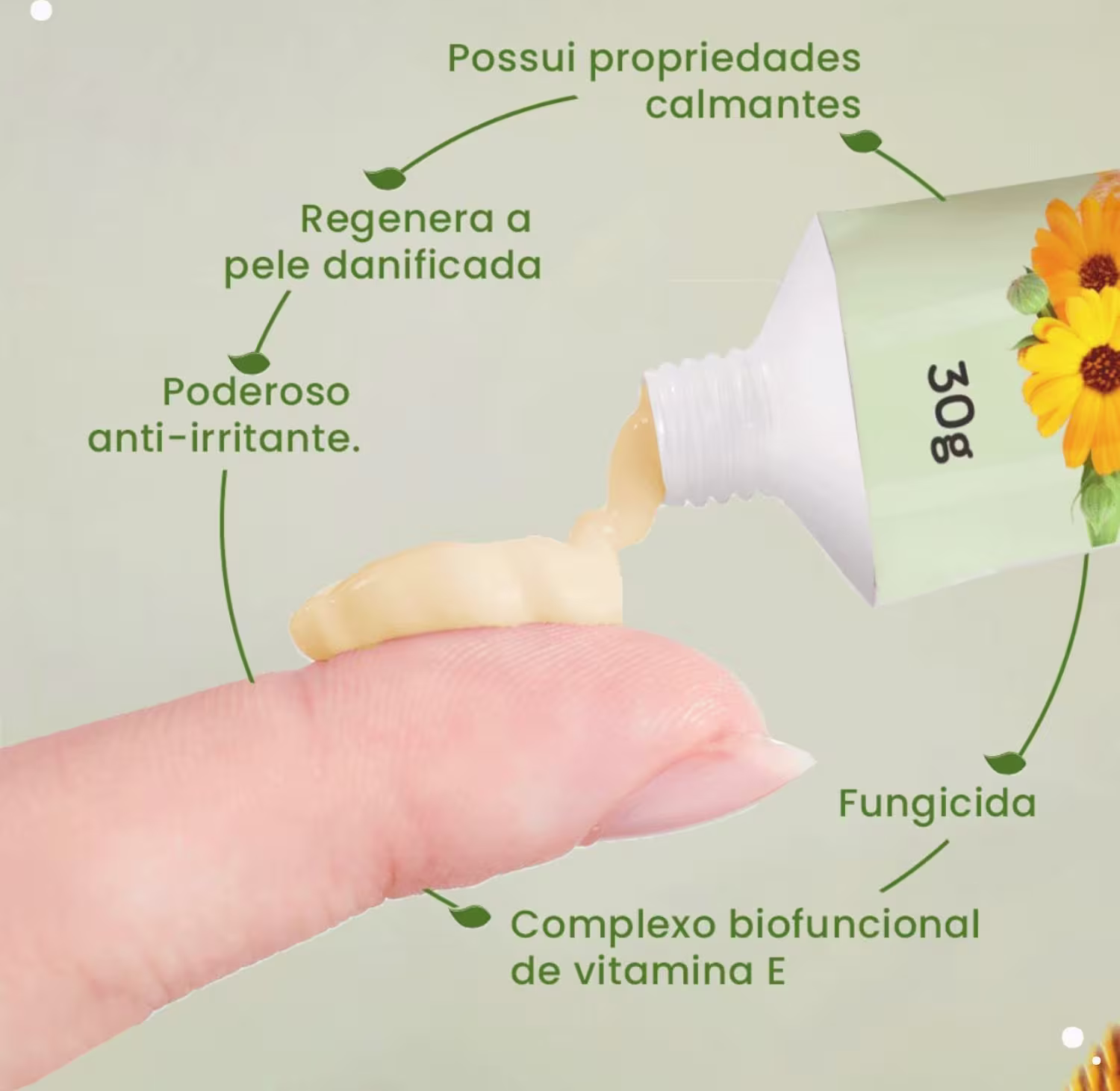 Pasta em Gel Concentrada Abelha Rainha Bom Médico Própolis e Calêndula, 30g.