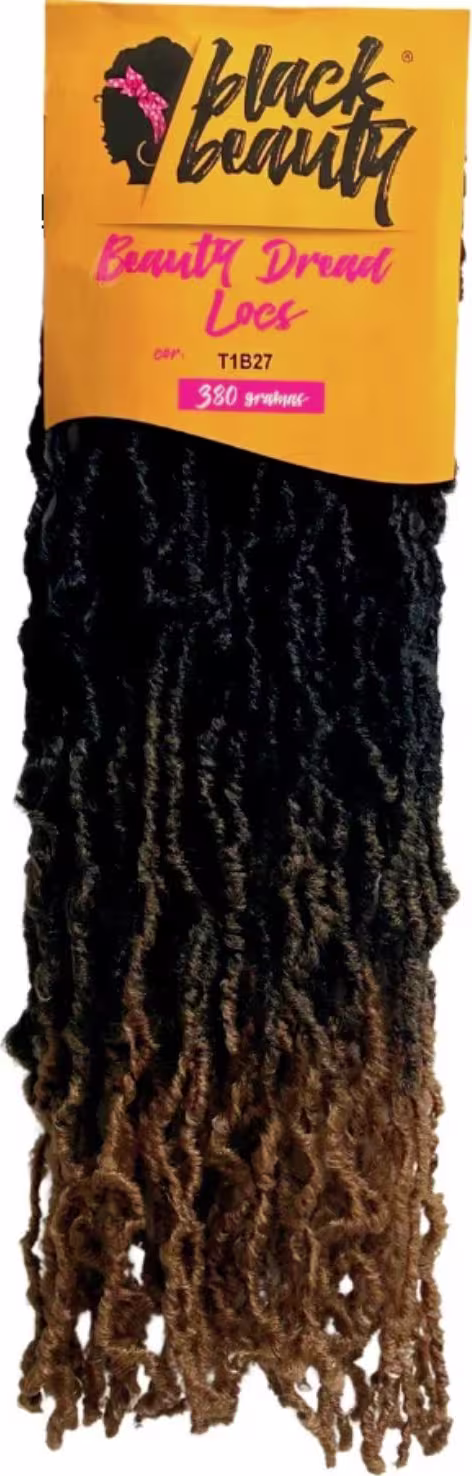 Aplique de Cabelo 70cm Black Beauty Beauty Dread Locs T1B27, 380g.