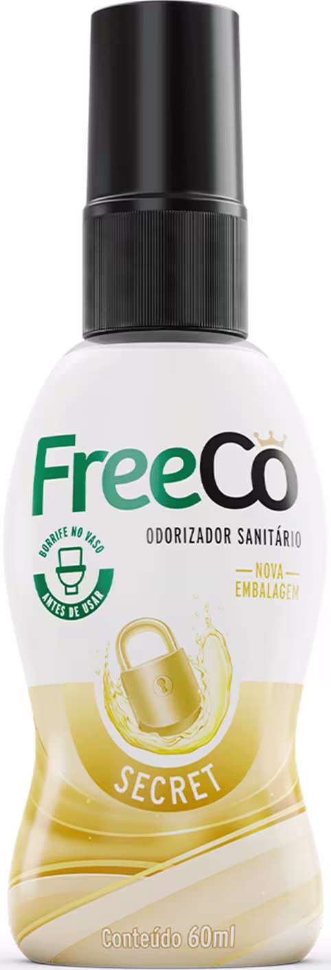 Bloqueador de Odores Sanitários FreeCô Secret, 60ml.