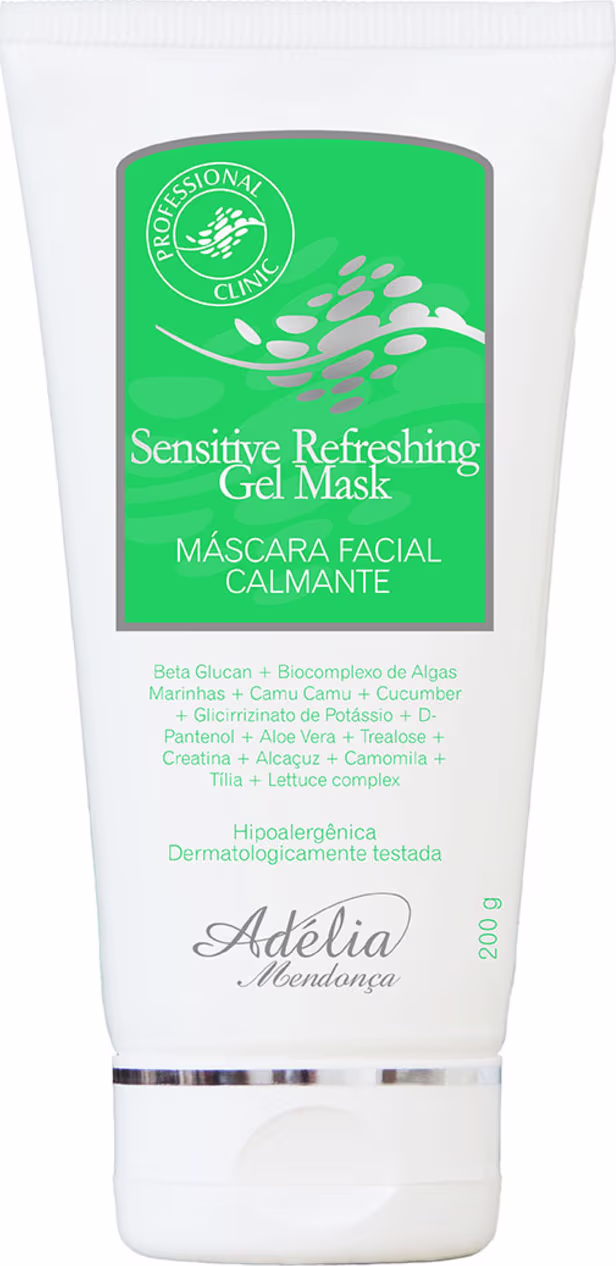 Máscara Facial Calmante Adélia Mendonça Cosmiatria Sensitive Refreshing Gel Mask, 200g.