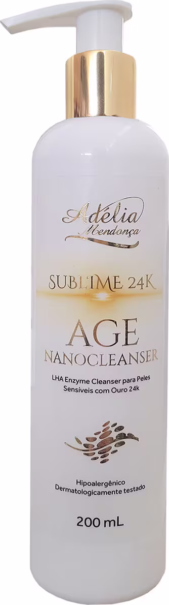 Limpador Facial Adélia Mendonça Cosmiatria Sublime 24k Age Nanocleanser, 200ml.