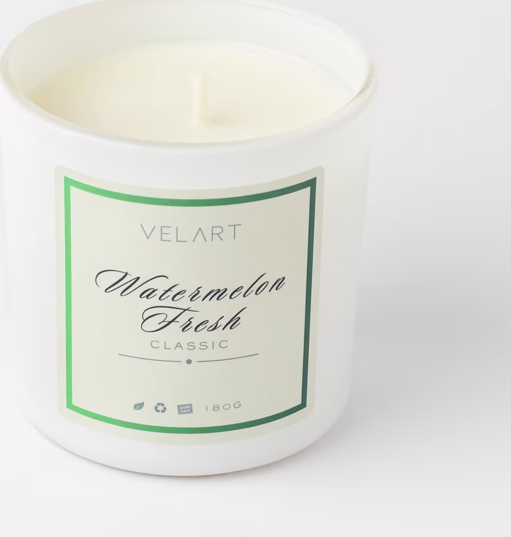 Vela Aromática Velart Classic Watermelon Fresh, 180g.