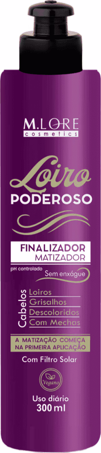 Finalizador Loiro Poderoso, da marca M.lore Cosmetics