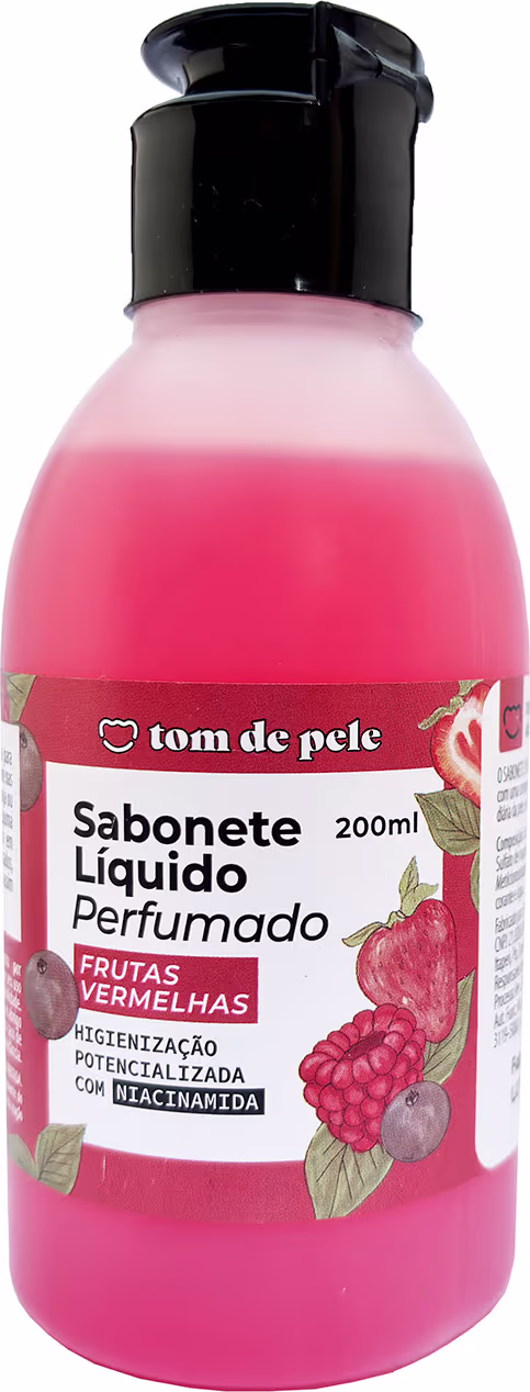 Sabonete Líquido Tom de Pele Frutas Vermelhas 200ml