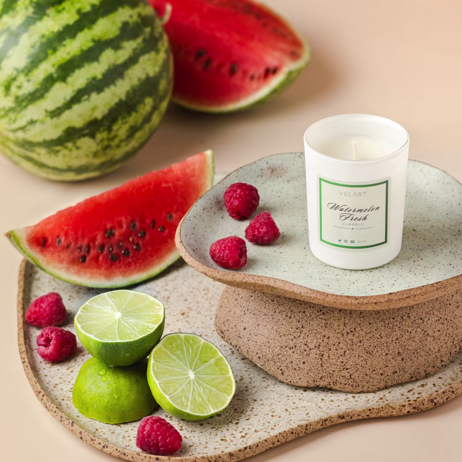 Vela Aromática Velart Classic Watermelon Fresh, 60g.