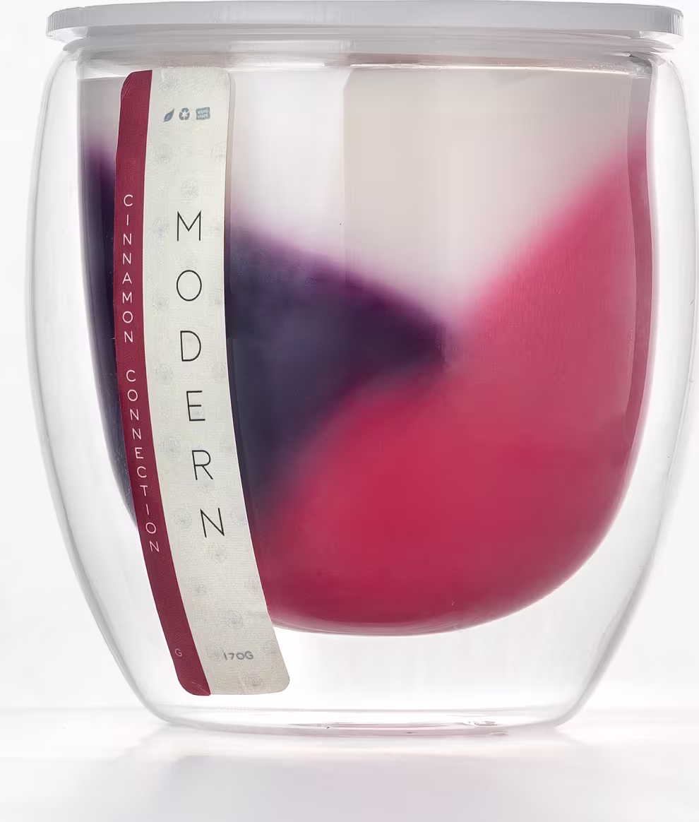 Vela Aromática Velart Modern Color Cinnamon Connection, 190g.