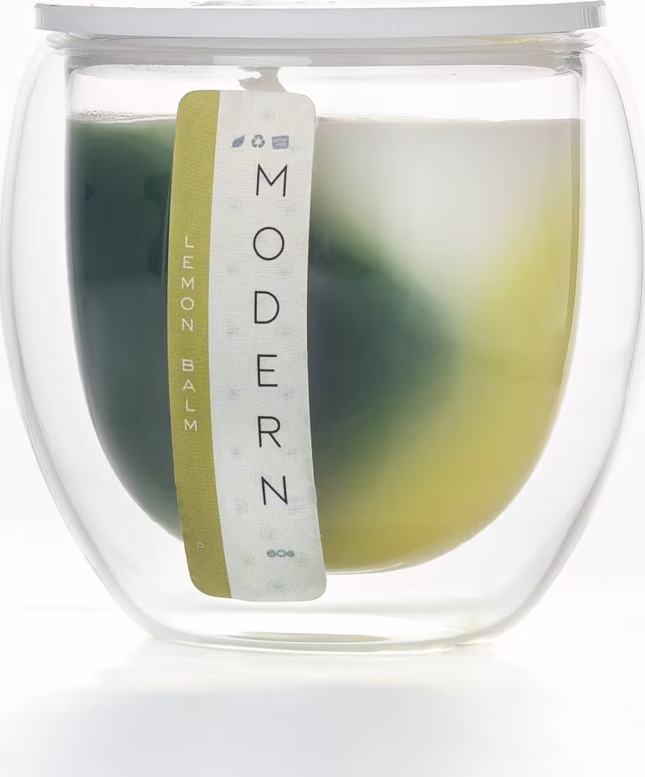 Vela Aromática Velart Modern Lemon Balm Color, 80g.