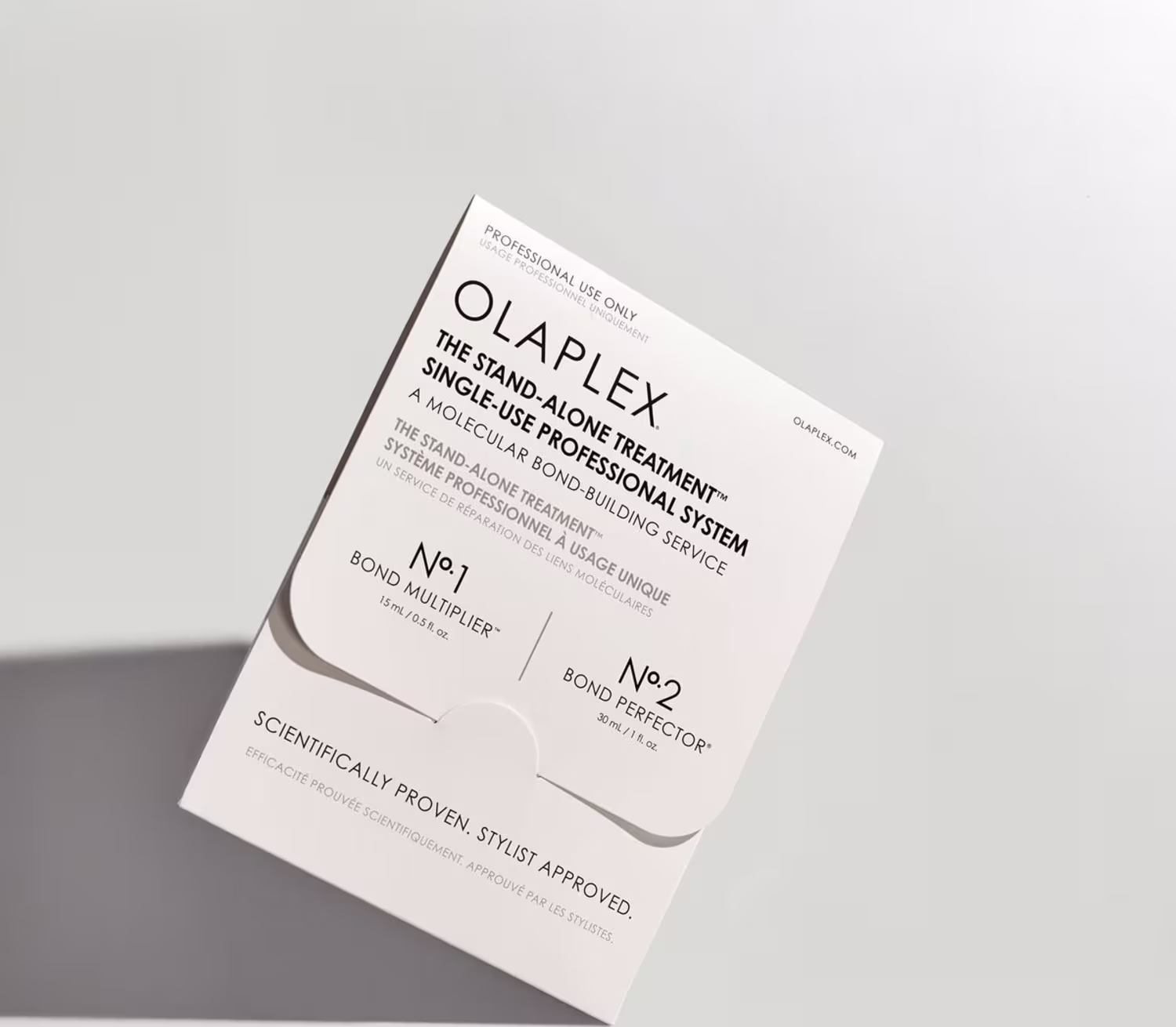 Kit Olaplex Stand Alone Treatment Dose Única, 2 produtos.