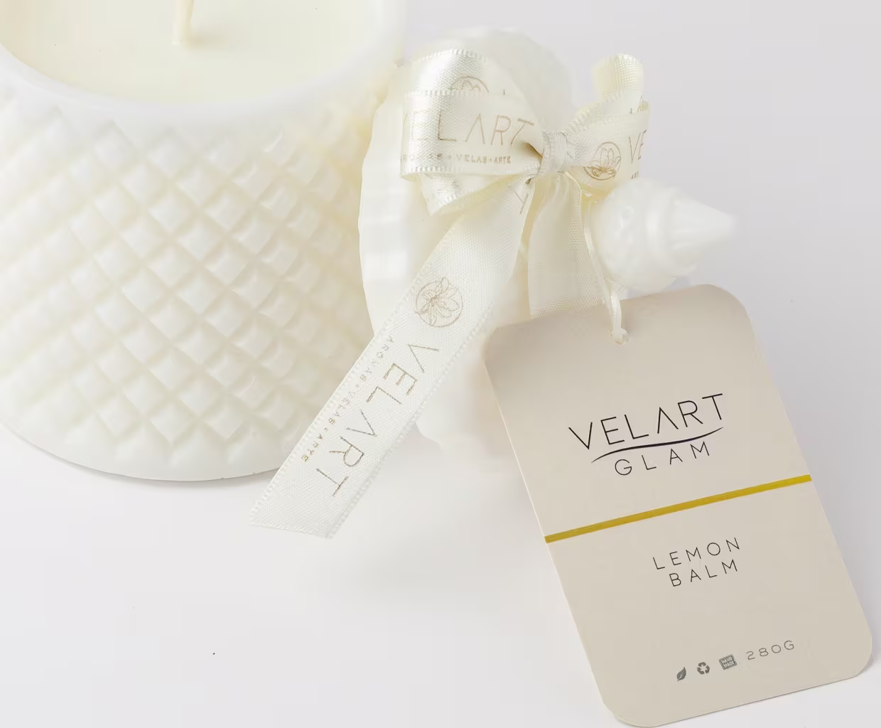Vela Aromática Velart Glam Lemon Balm, 280g.