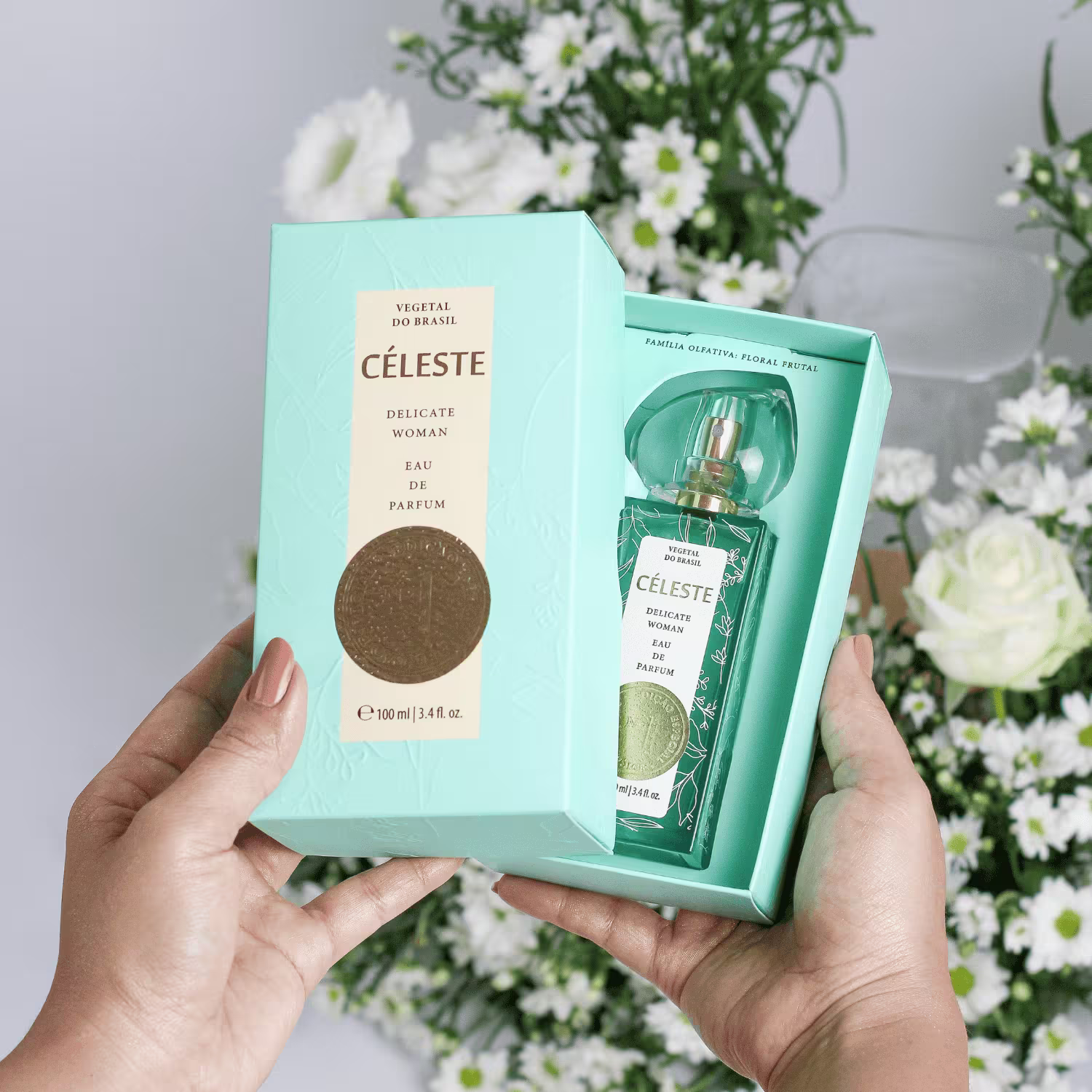 Perfume Feminino Céleste Vegetal do Brasil EDP, 100ml.