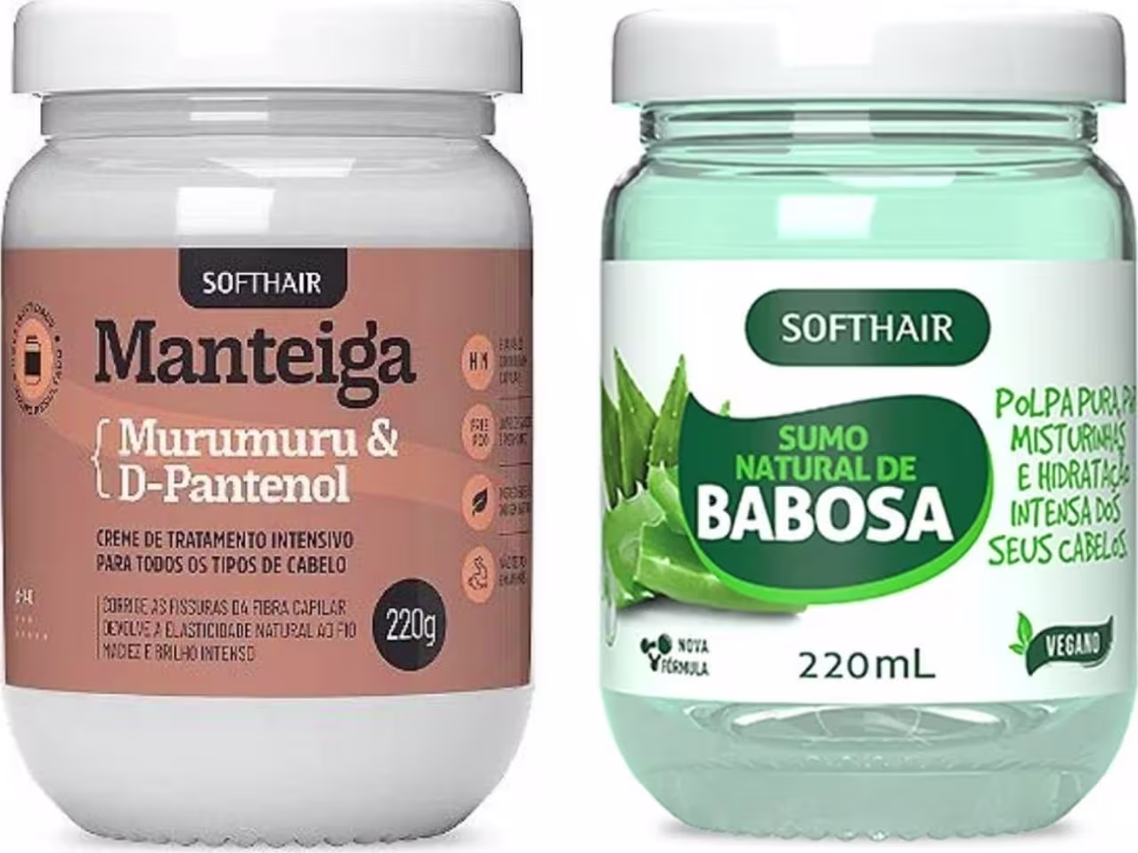 Soft Hair Sumo de Babosa Natural e Manteiga de Murumuru para Cabelos