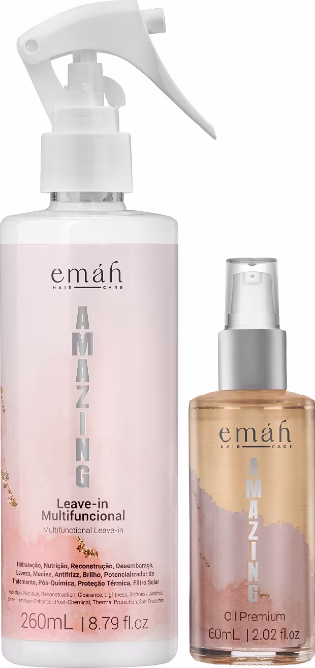 Kit Emáh Hair Care Amazing Double Treatment, 2 produtos.