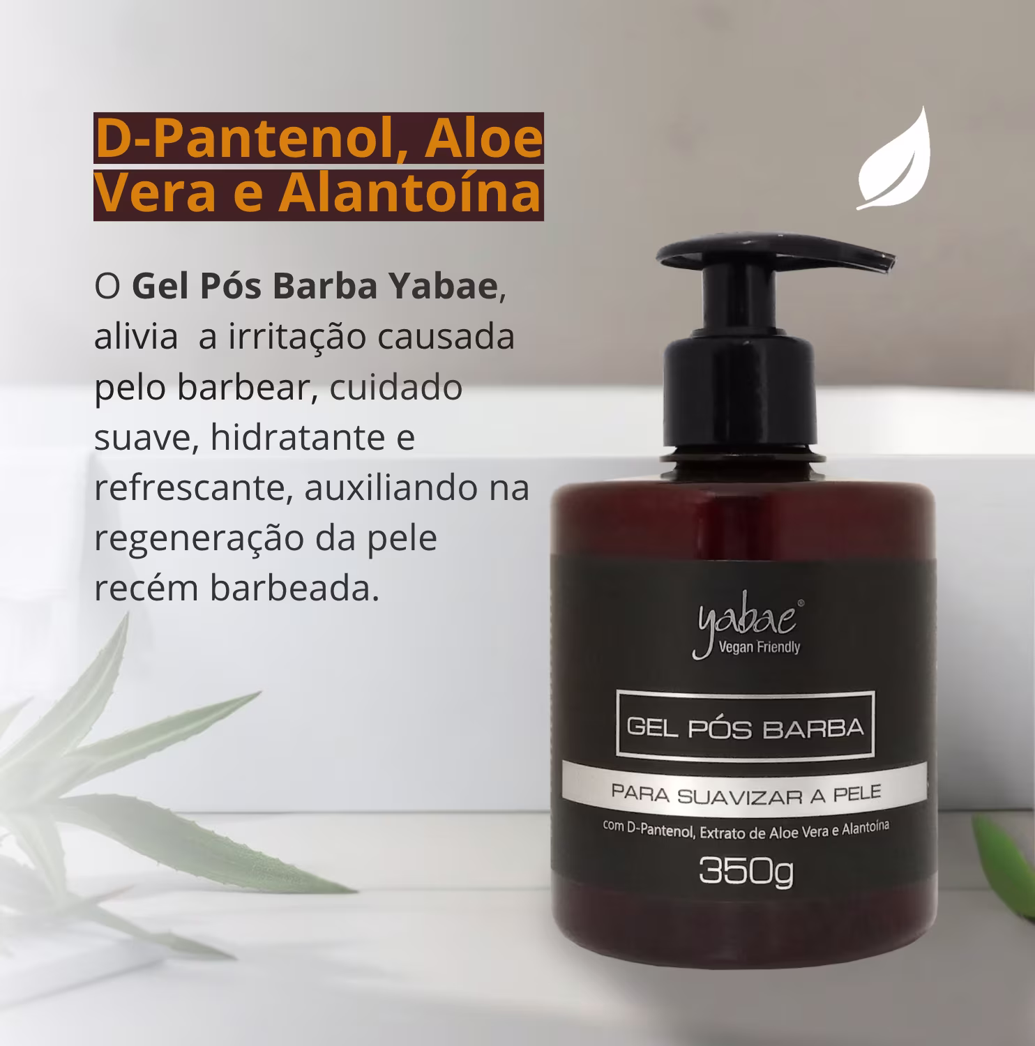 Gel Pós-Barba Yabae, 350g.