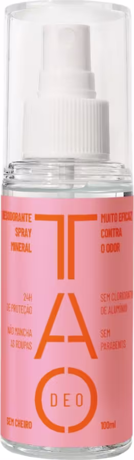 TAO Deo Sem Cheiro Rosa - Desodorante Natural Spray 100ml