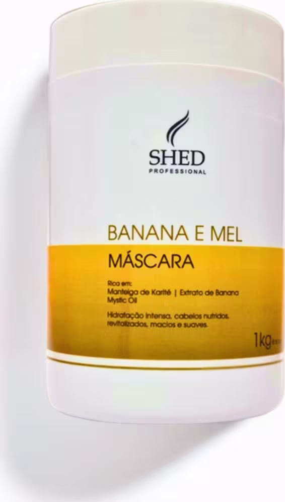 Máscara Capilar SHED Professional Banana e Mel, 1kg.