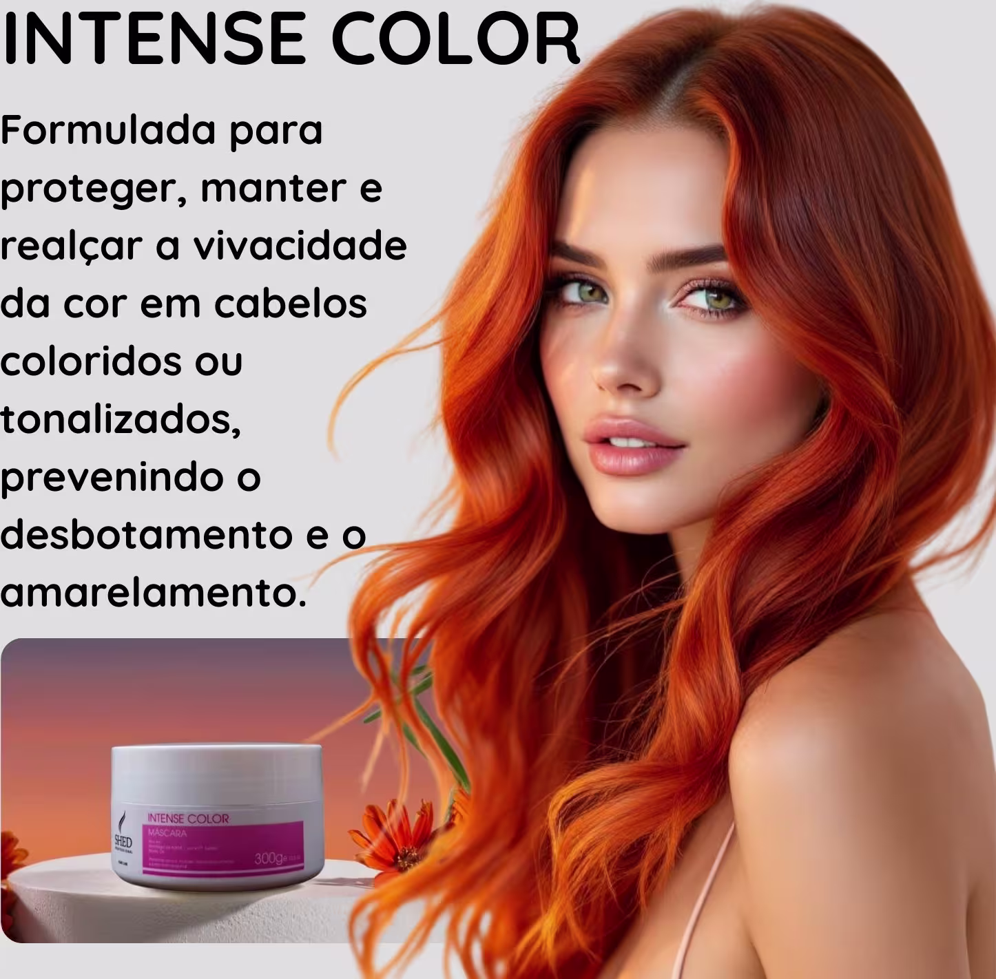 Máscara Capilar SHED Professional Intense Color, 300g.