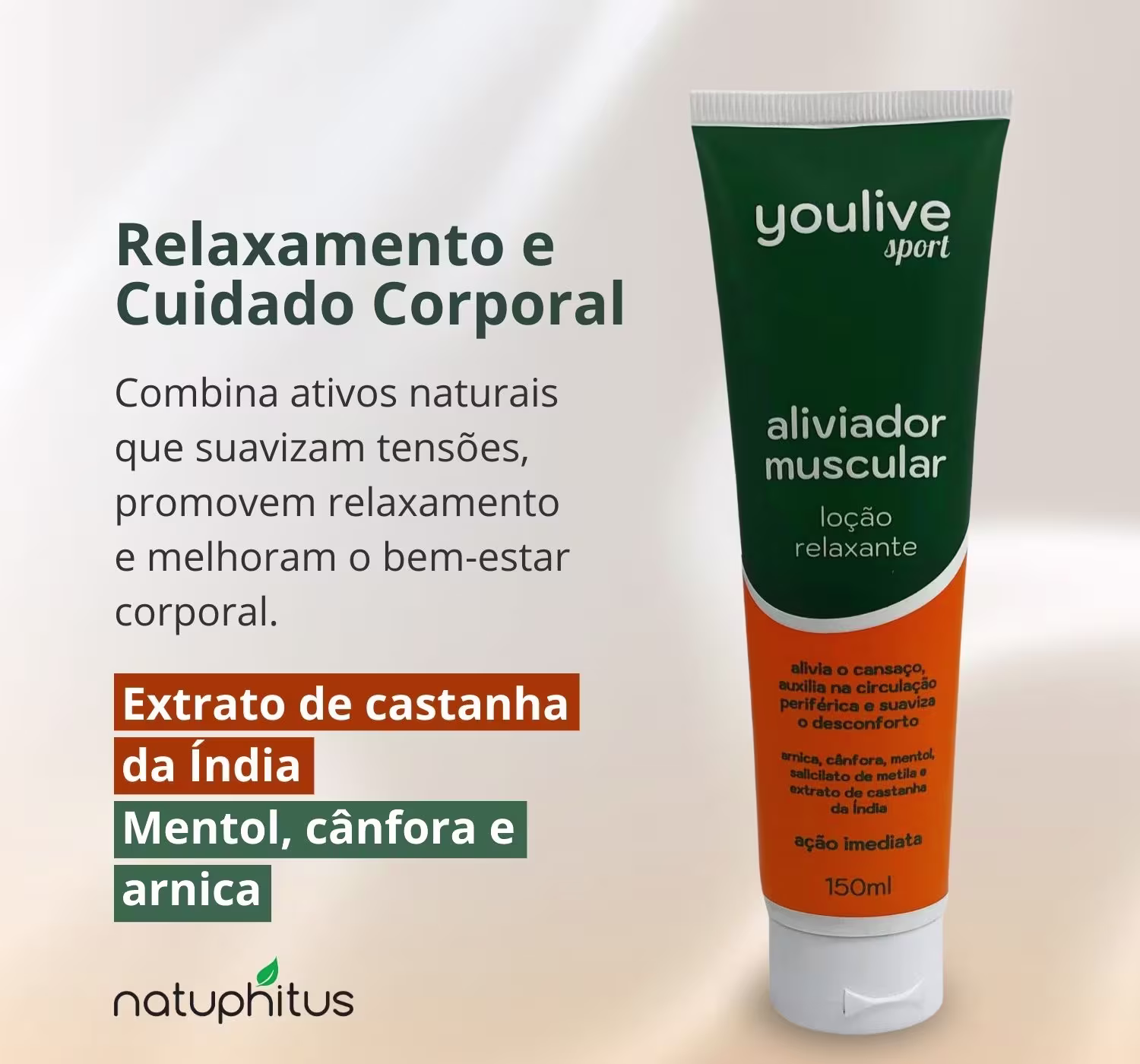 Kit youlive Sport Aliviador Muscular, 3 unidades.