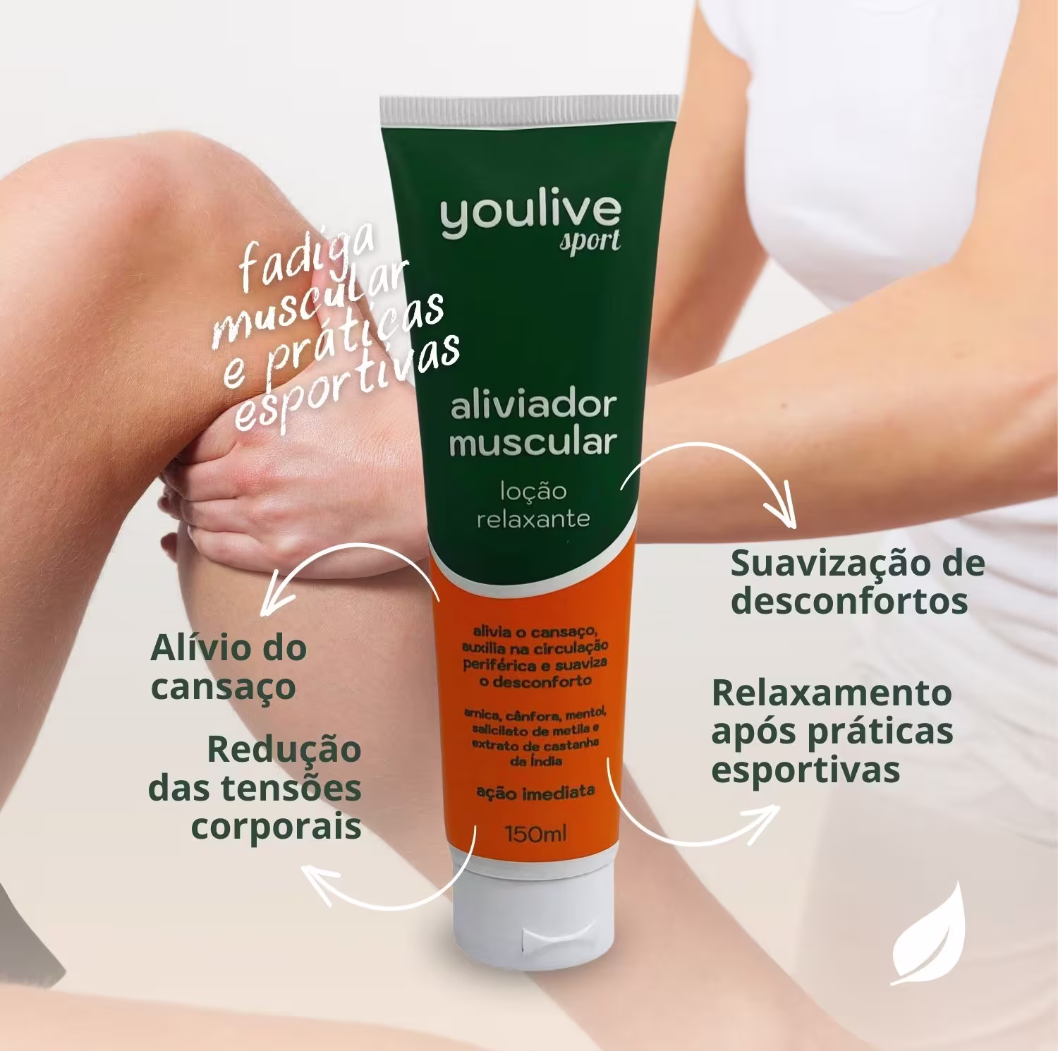 Kit youlive Sport Aliviador Muscular, 3 unidades.