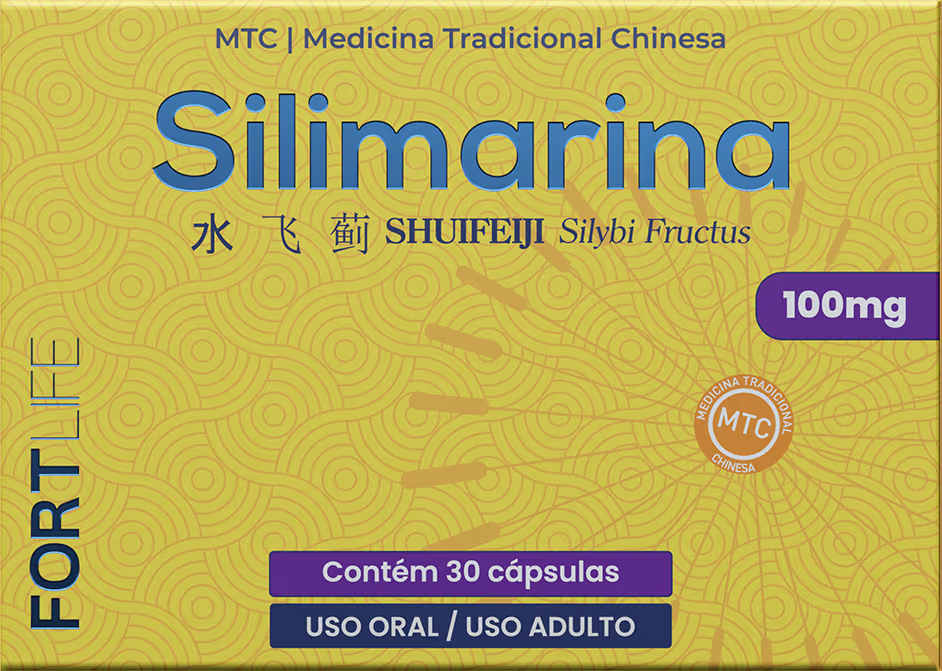Suplemento Alimentar FortLife Pharma Silimarina 100mg, 30 cápsulas.