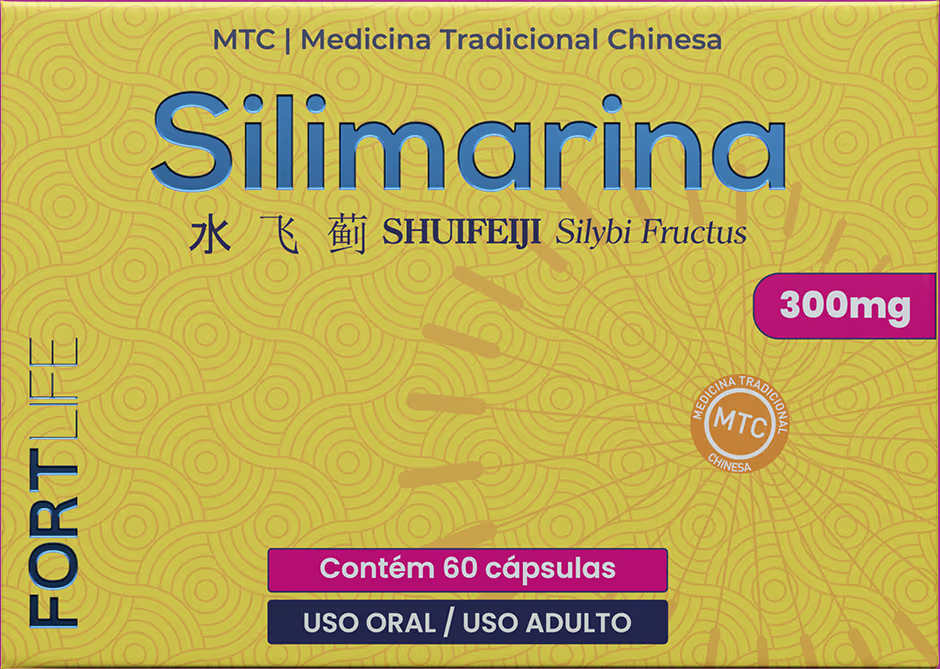 Suplemento Alimentar FortLife Pharma Silimarina 300mg, 60 cápsulas.