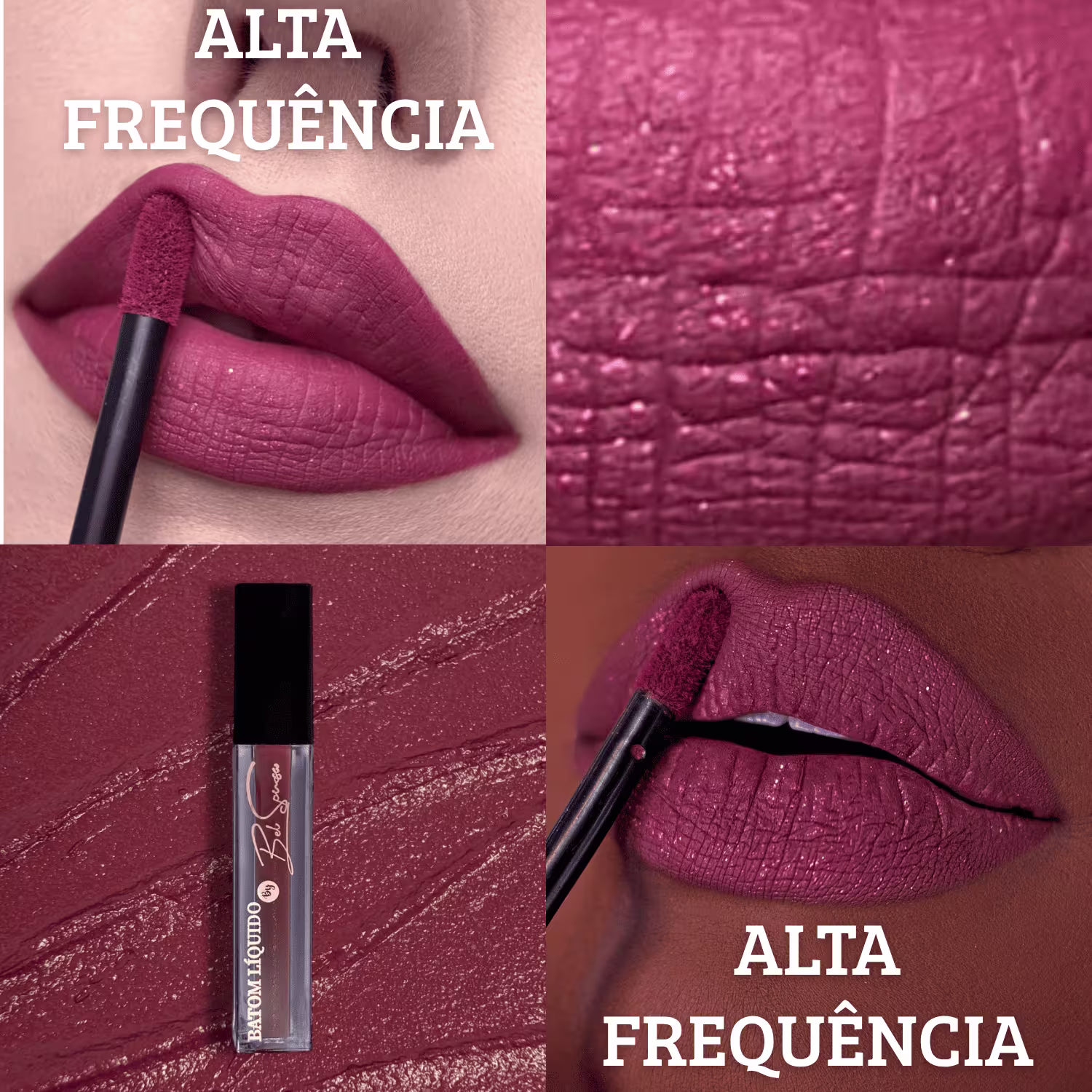 A imagem mostra a cor Alta Frequência, um rosa malva