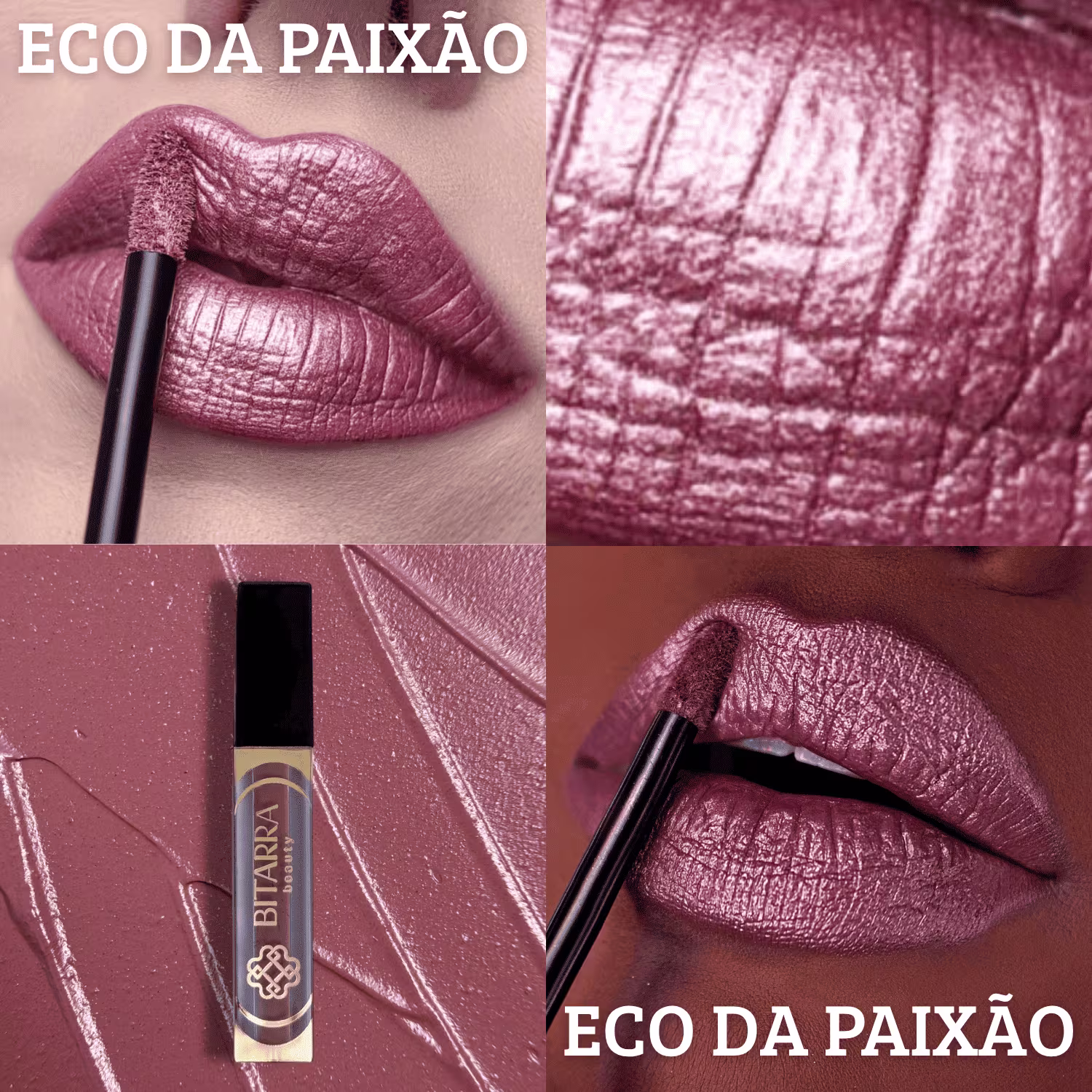 A imagem mostra a cor Eco da Paixão, um rosa cintilante