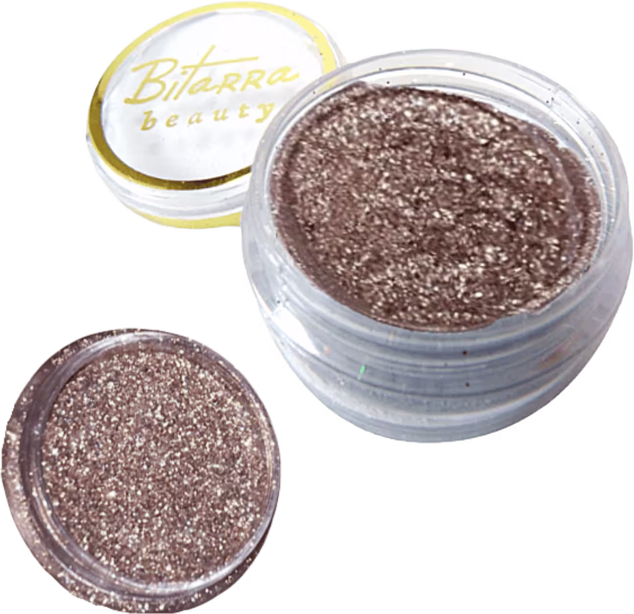A imagem mostra o produto Sombra Asa de Borboleta Bitarra Beauty na cor marrom-dourada