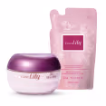 Imagem do produto Combo Love Lily: Creme Acetinado Corporal 250g + Refil 250g