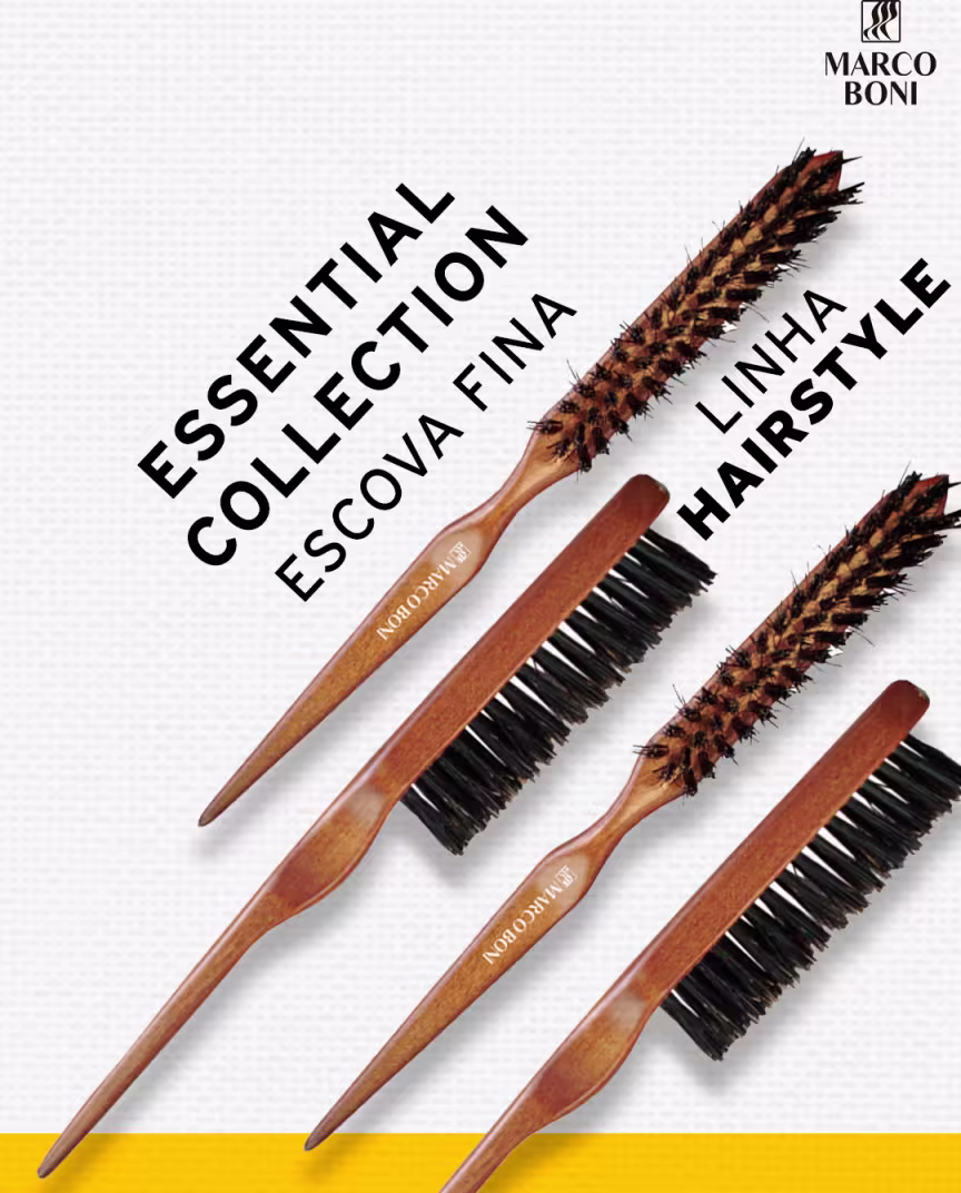 Escova de Cabelo Marco Boni Essencial, 1 unidade.