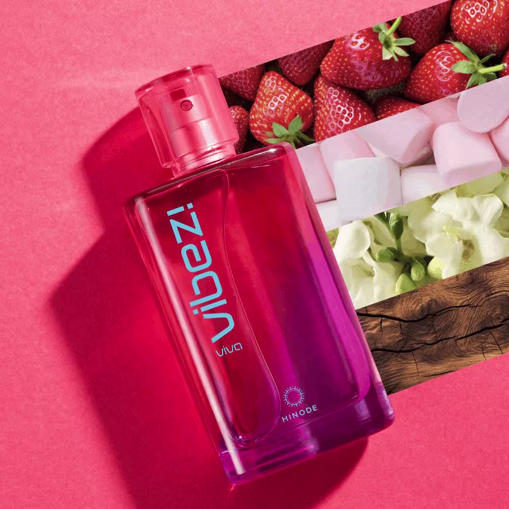 Perfume Feminino Viva Vibez! Hinode Deo Colônia, 75ml.