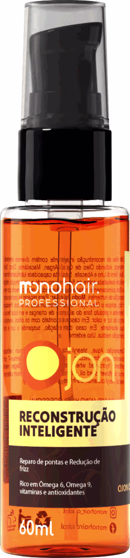 Óleo Capilar Monohair Professional da linha Ojon Reconstrução Inteligente.