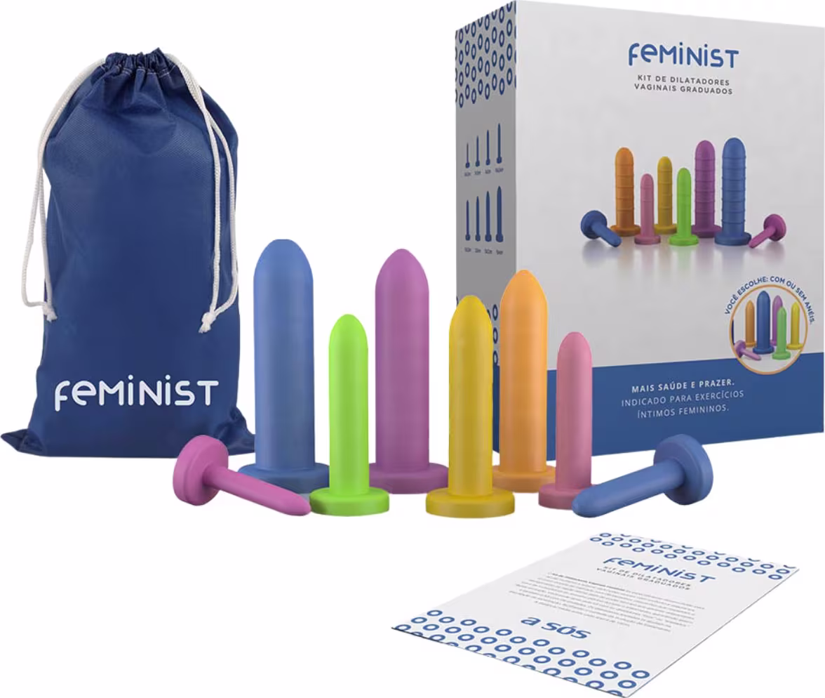 Kit de Dilatadores Vaginais Coloridos Feminist Lisos