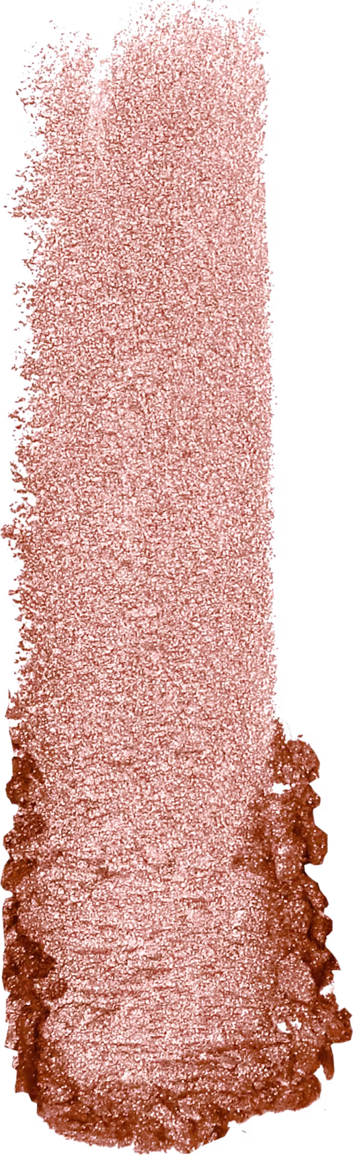 A imagem mostra uma amostra de sombra bronze, da marca Wet n Wild. O produto está depositado em uma superfície branca, a fim de mostrar a sua textura e acabamento.