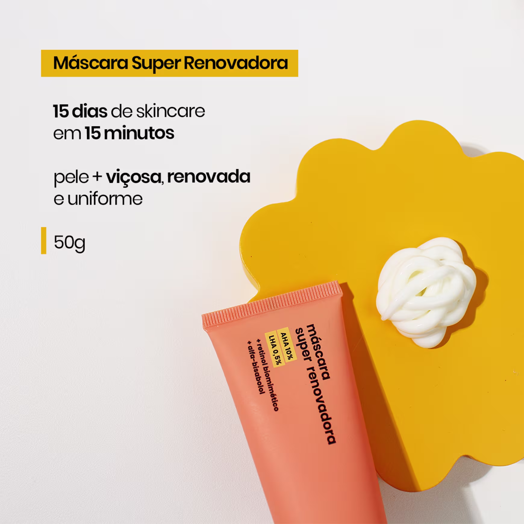 Máscara Super Renovadora para skincare.
