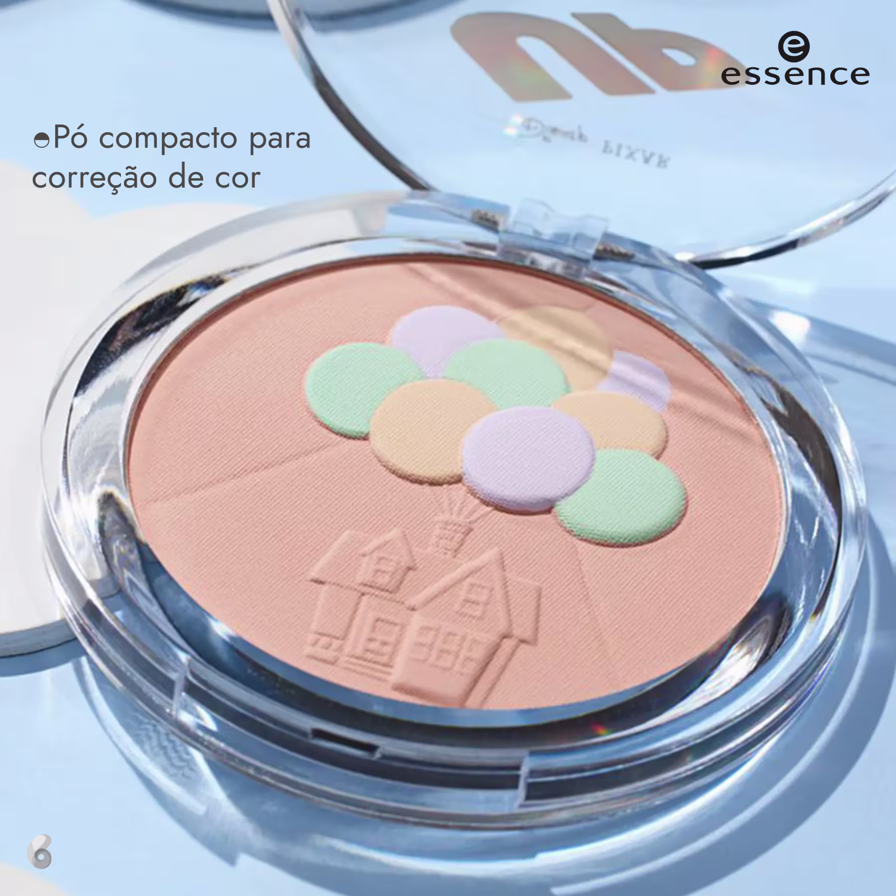 Pó Compacto Essence Disney Pixar Up Color Correcting 8,2g.