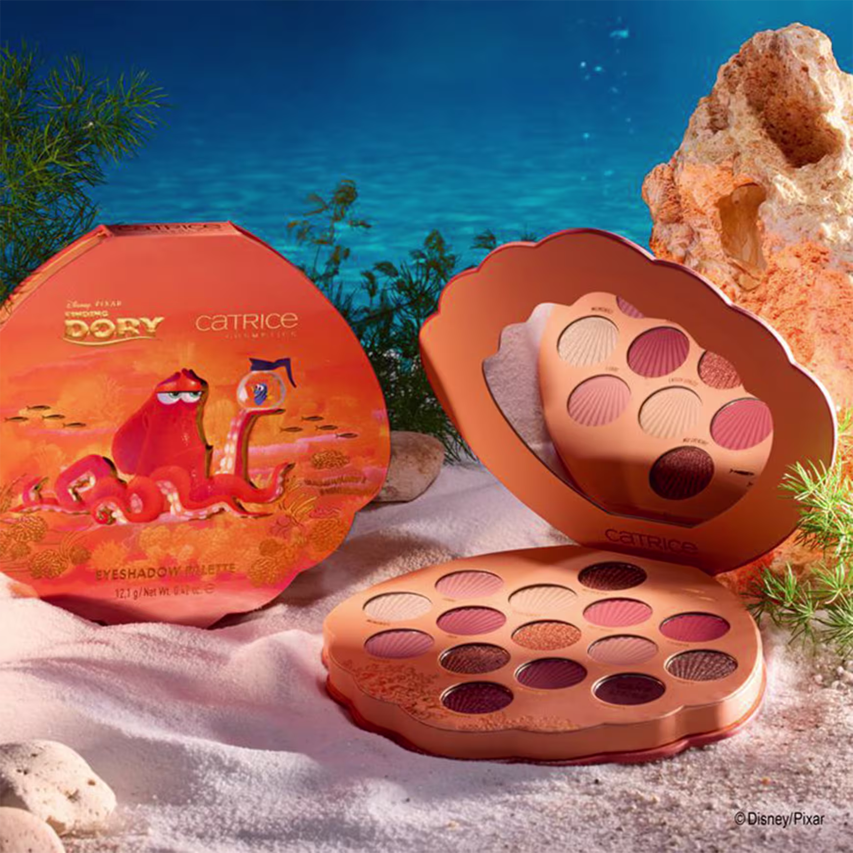 Paleta de Sombras Catrice Disney Pixar Procurando Dory 020 Great Barrier Reef 12,1g.