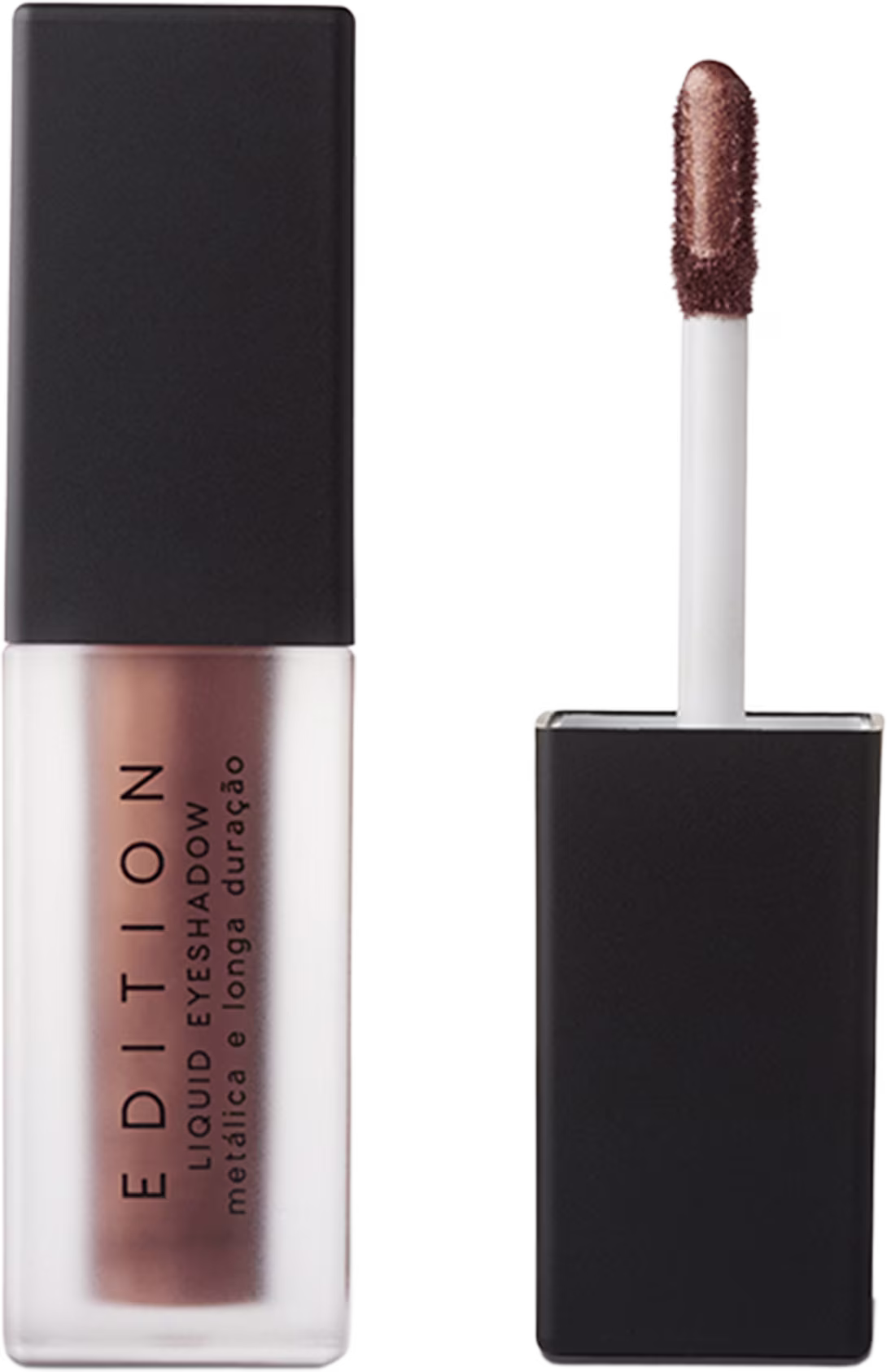 Sombra Líquida Edition Liquid Eyeshadow, da marca Océane. Cor marrom.
