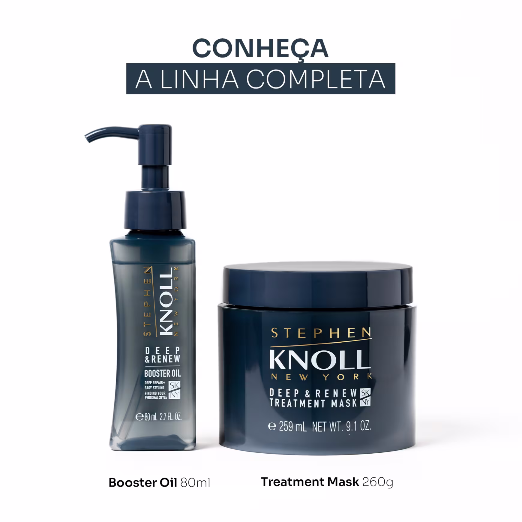 Máscara de Tratamento Capilar Stephen Knoll Deep & Renew, 260g.