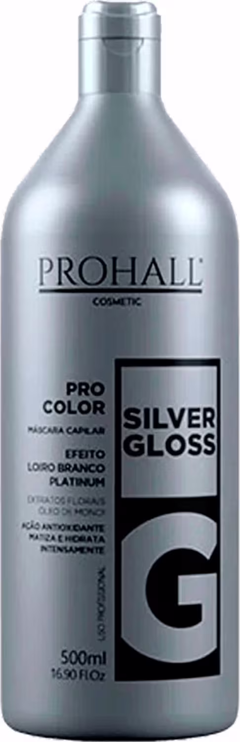 Máscara Matizadora Prohall Cosmetic Pro Color Silver Gloss, 500ml.
