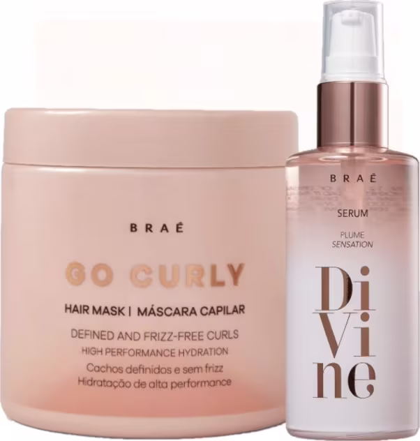 Kit Braé Go Curly + Divine Plume Sensation Duo, 2 produtos.