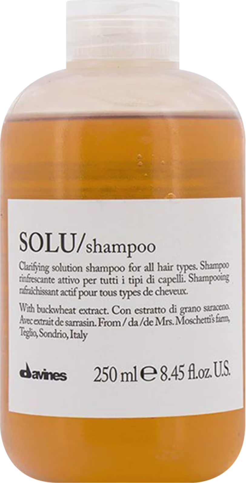 Shampoo Solu, da marca Davines.