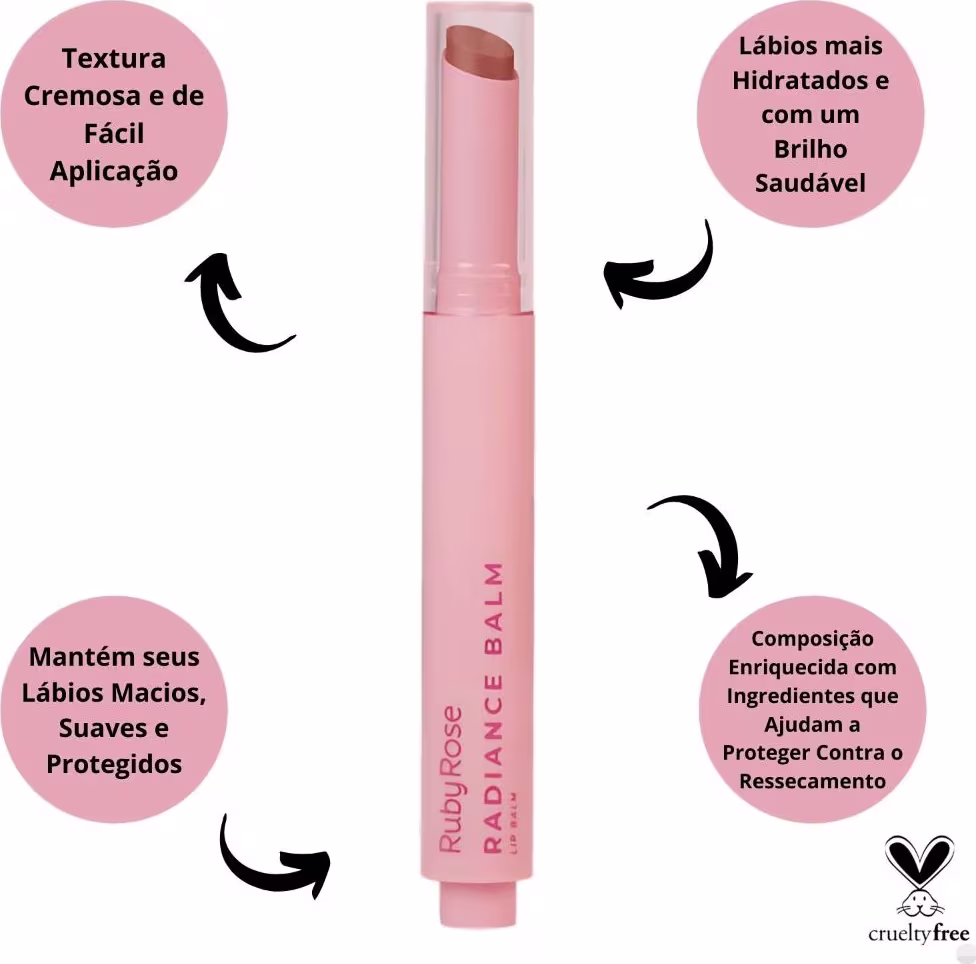 Balm Labial Ruby Rose Radiance Balm RB20, 2,2g.