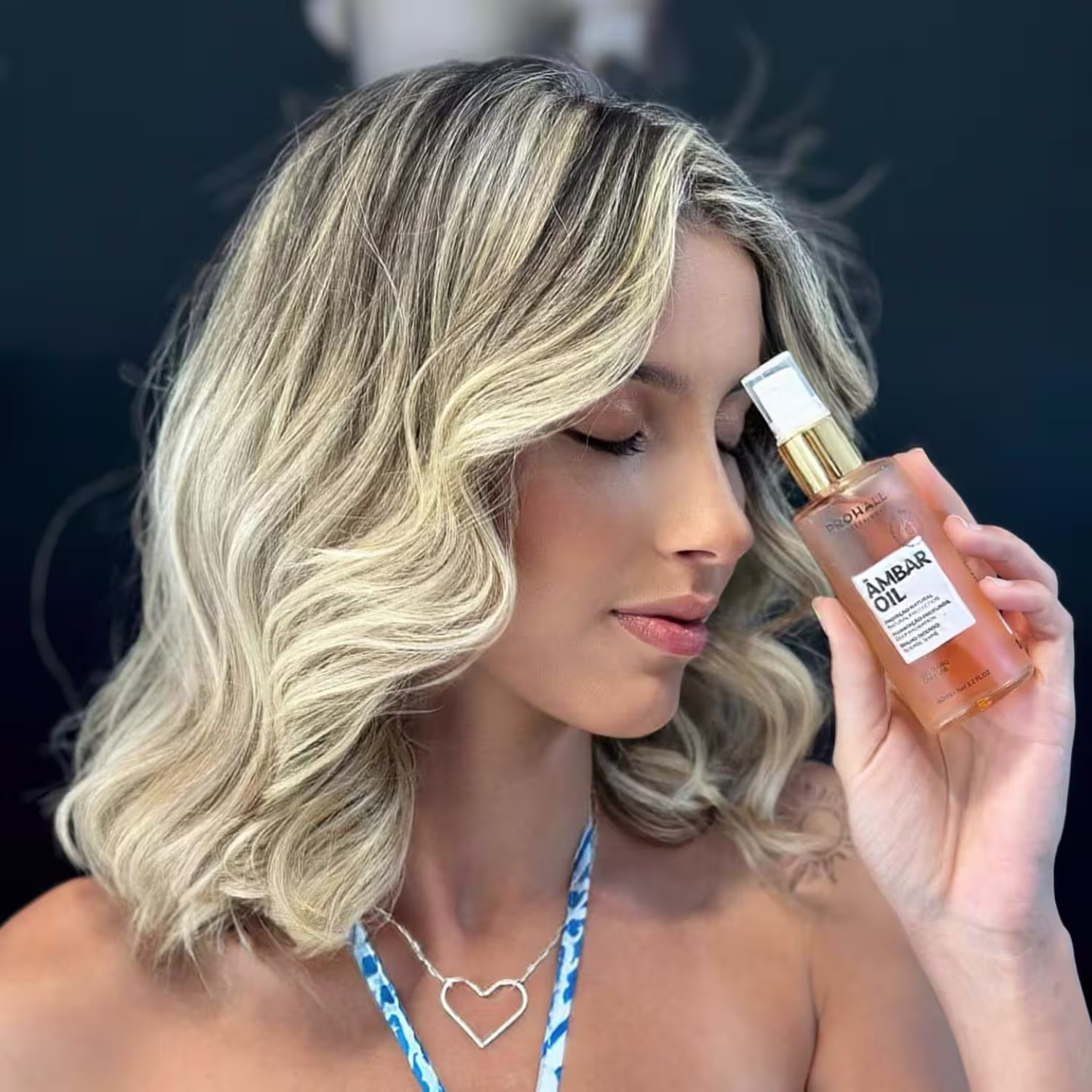 Óleo Finalizador Capilar Prohall Cosmetic Âmbar Oil, 60ml.