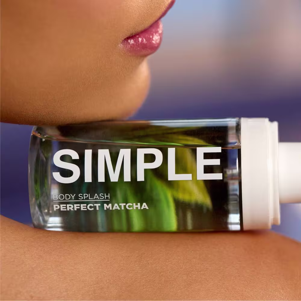 Body Splash Simple Organic Perfect Matcha, 100ml.