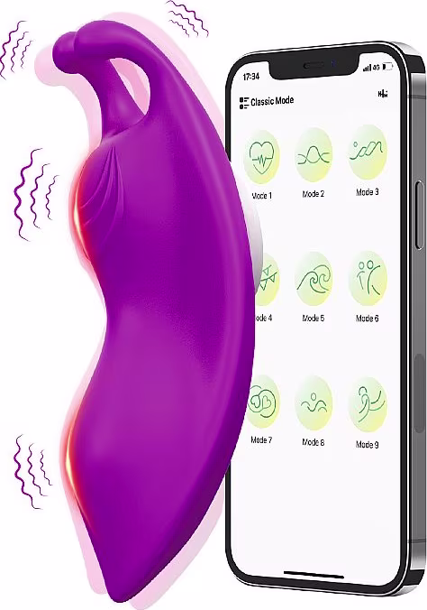Vibrador Sexy Import Borboleta Buzzy Roxo, 1 produto.