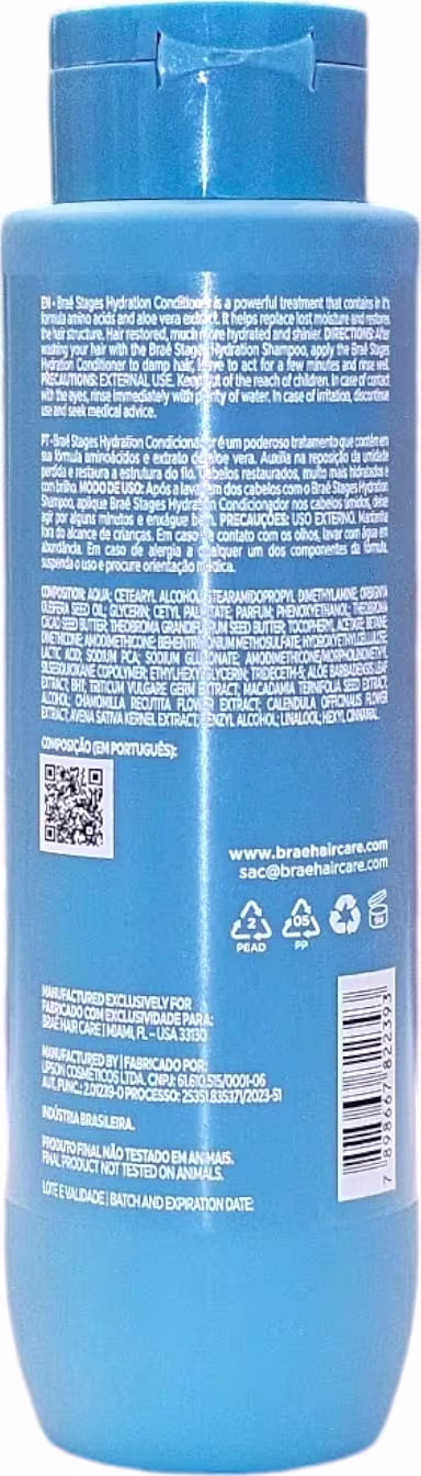 Kit Braé Stages Hydration Home Care, 2 produtos.